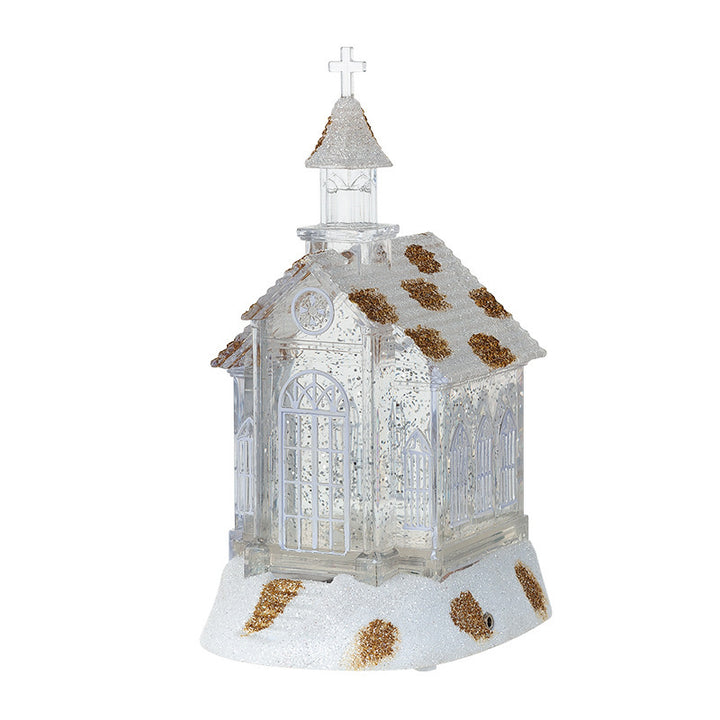 Christmas Decorations Crystal Church House Music Box Ornaments