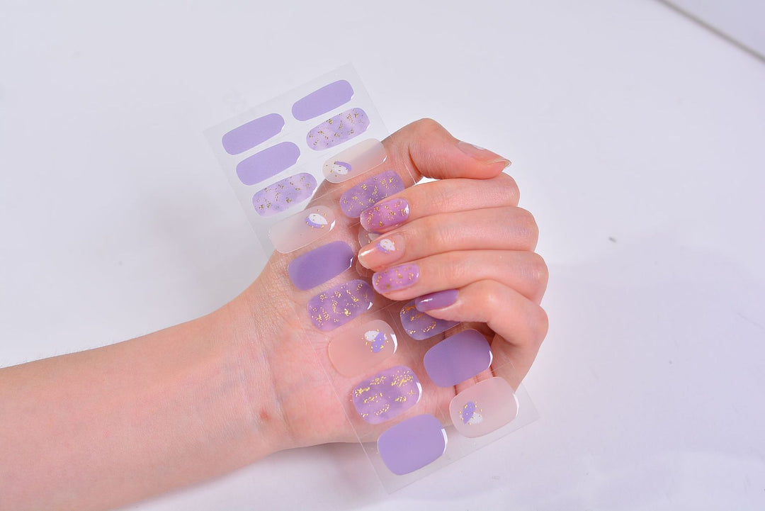 Gel Nail Stickers Bronzing 3D Nail Sticker