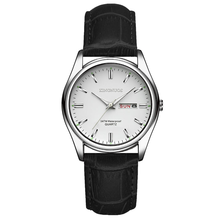 Genuine Men's Bar Ding Women's Dual-calendar Waterproof Non-Mechanical Quartz Watch