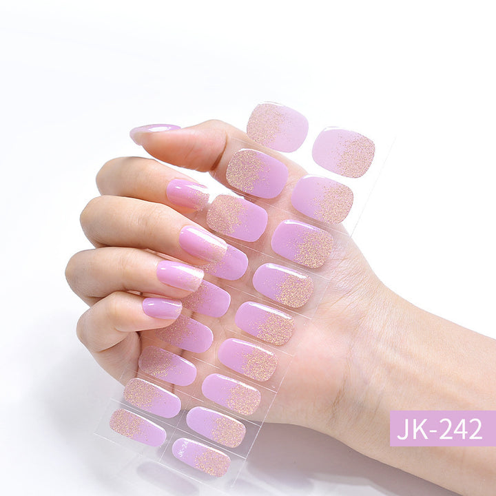 Ice Transparent Cat Eye Aurora Wear Nail Tip Nail Stickers