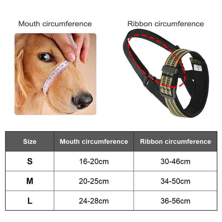 Reflective Nylon Dog Muzzle