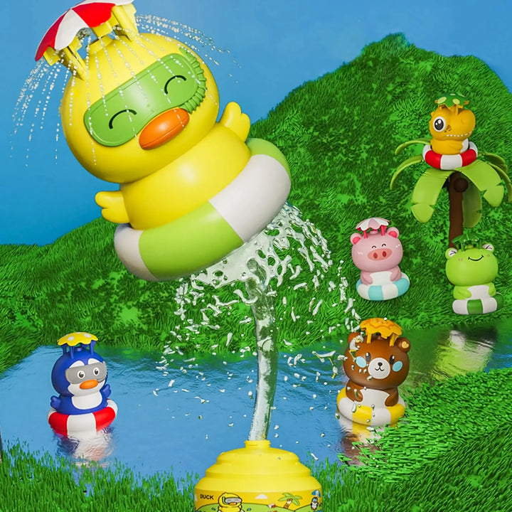 Animal-Shaped Rotating Water Sprinkler Toy