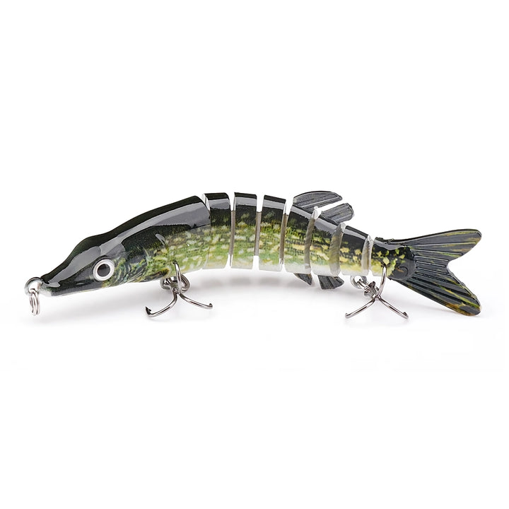 10cm 8.7g Mini Pike Crankbait Fishing Lure - Slow Sinking Artificial Swimbait for Pike, Bass, and More