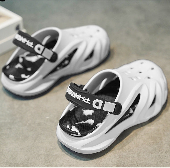 Men's Summer Platform Driving Non-slip Wear-resistant Outdoor Beach Closed Toe Coros Sandals