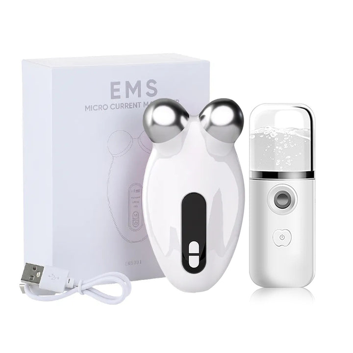 EMS Facial Microcurrent Roller – Face Lifting & Double Chin Remover