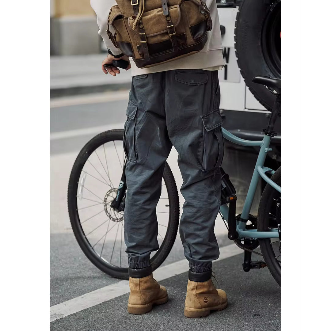 Autumn Loose Tapered Cargo Pants for Men