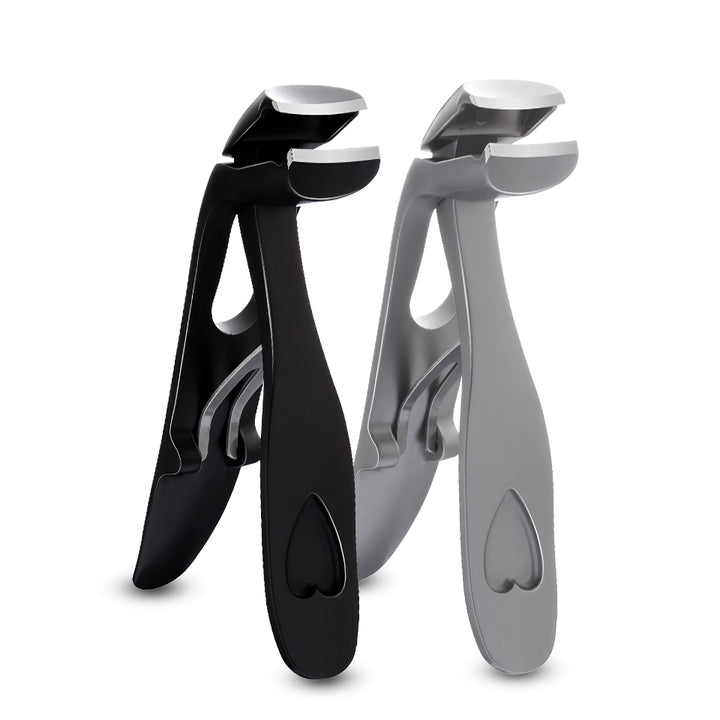 Ergonomic Angled Toenail Clipper with Nail File – Stainless Steel Thick Nail Cutter & Trimmer