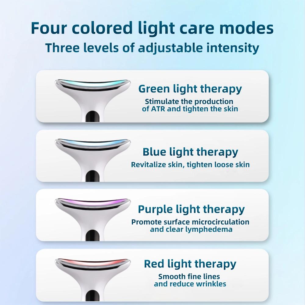 Neck and Face Lift Device with LED Therapy