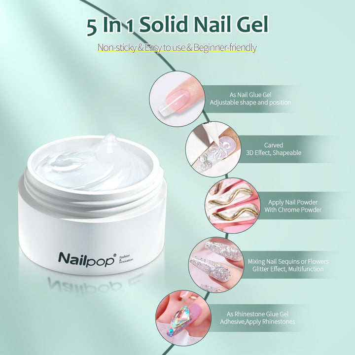 Nailpop Solid Nail Patch Gel