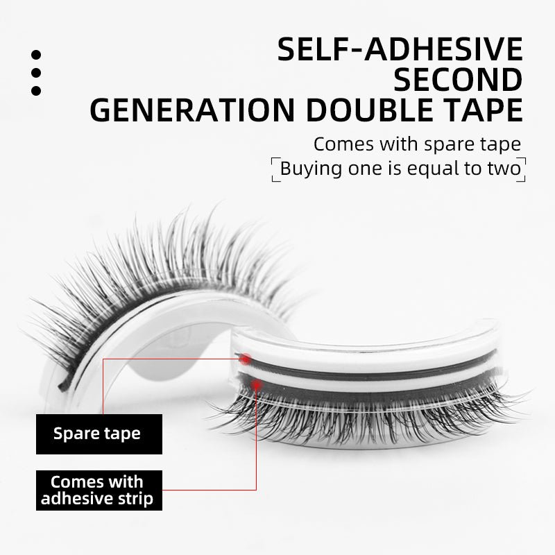 Reusable Self-Adhesive Faux Mink Eyelashes