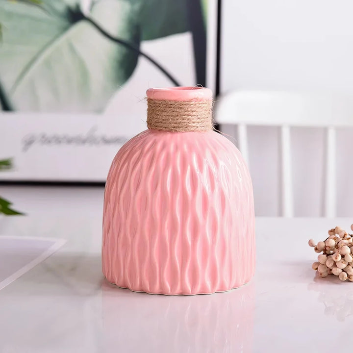 Imitation Ceramic Modern Flower Vase