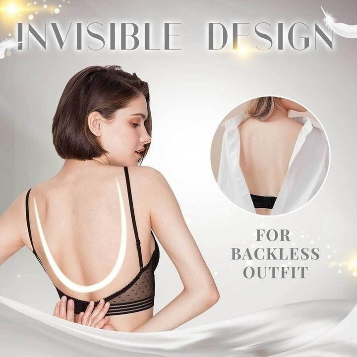 Backless Bra Invisible Bralette Thin Lace Wedding Bras Low Back Underwear Push Up Brassiere Women Seamless Lingerie Sexy BH Top - Trendha