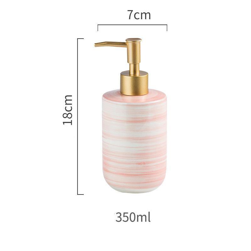 Luxury Nordic-Style Ceramic Soap Dispenser Set