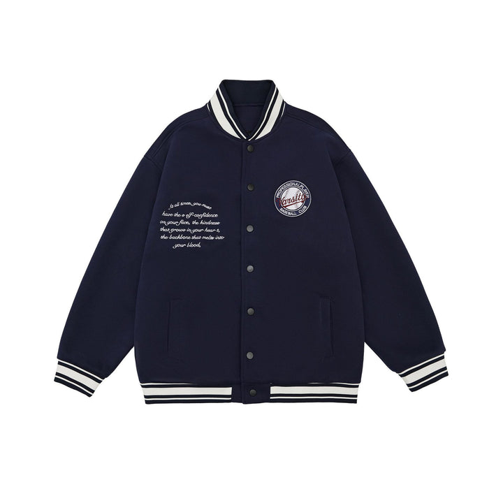 American Retro Embroidered Baseball Uniform Jacket