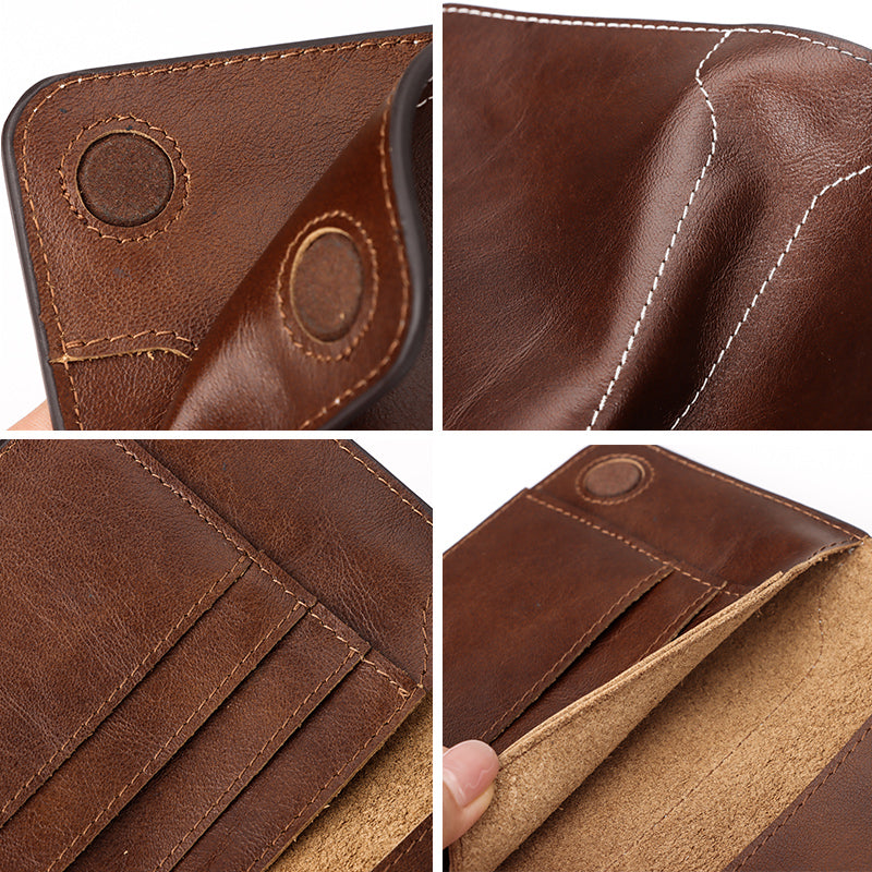 Genuine Leather Passport Holder RFID Blocking Wallet Travel Essentials