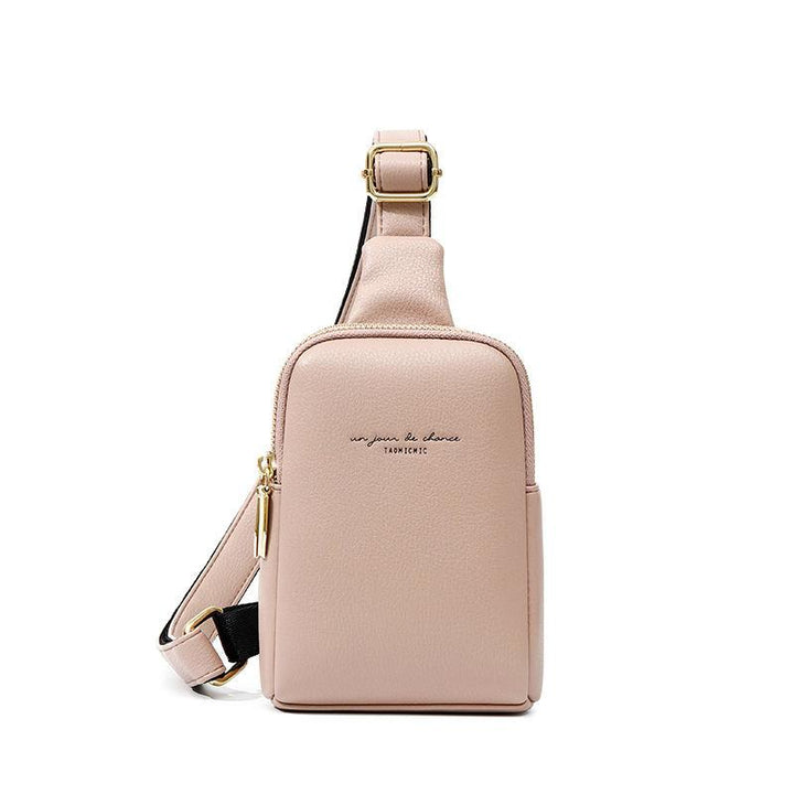 Trendy PU Leather Crossbody Chest Bag