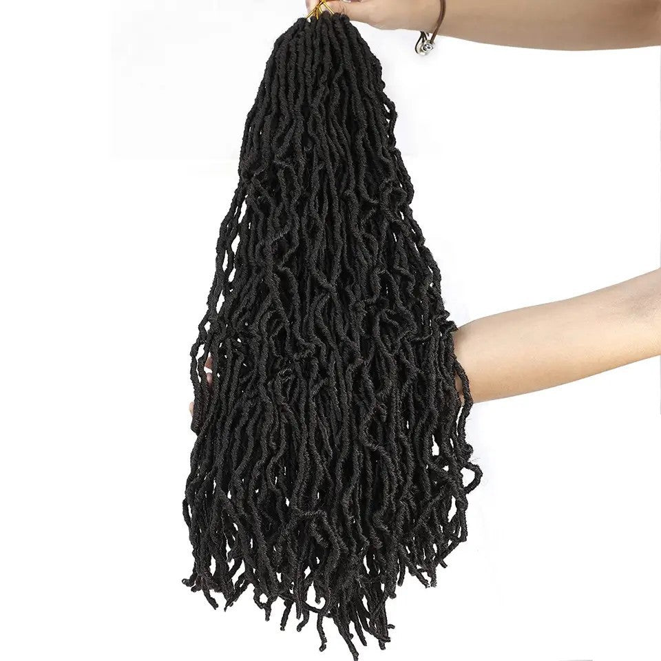 Earthworm Crochet Chemical Fiber Wig NuLocs Braiding Hair Dreadlocks