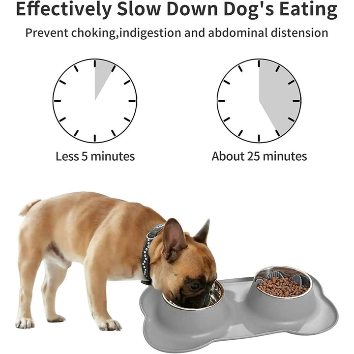 Slow Feeder Insert for Dog Bowls with Strong Suction