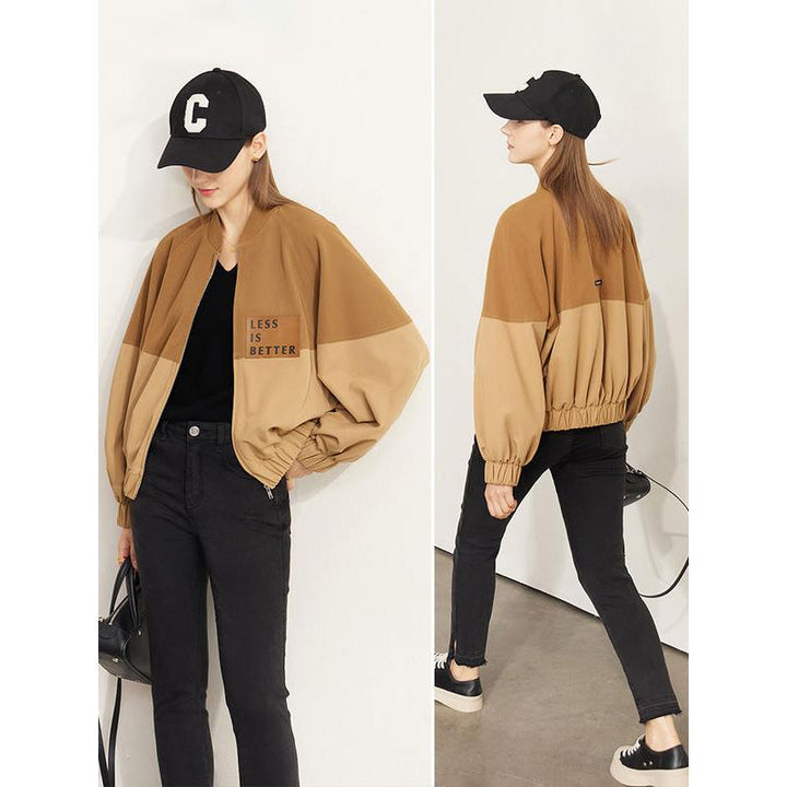 Minimalist Spring Fashion Lantern Sleeve Loose Jacket