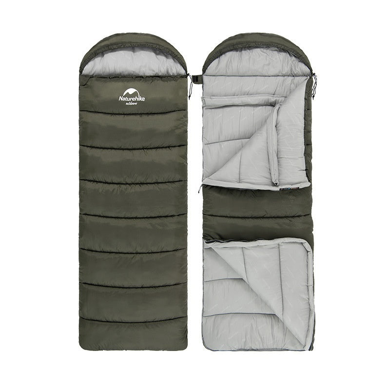 Naturehike Series Envelope Hooded Sleeping Bag Outdoor Camping Autumn And Winter Cold-proof Double