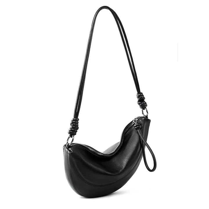 Elegant Soft Leather Dumpling Bag