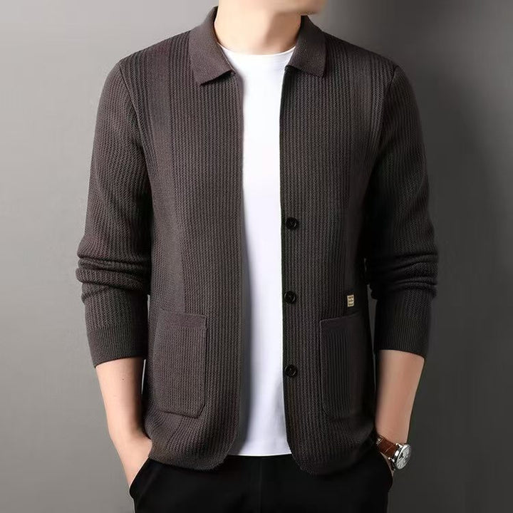 Knitted Cardigan Men's Sweater Coat