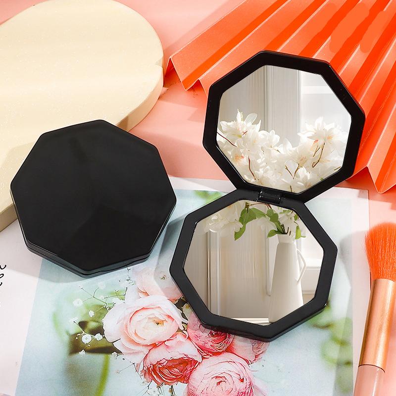 Double-Sided Mini Hexagon Makeup Mirror