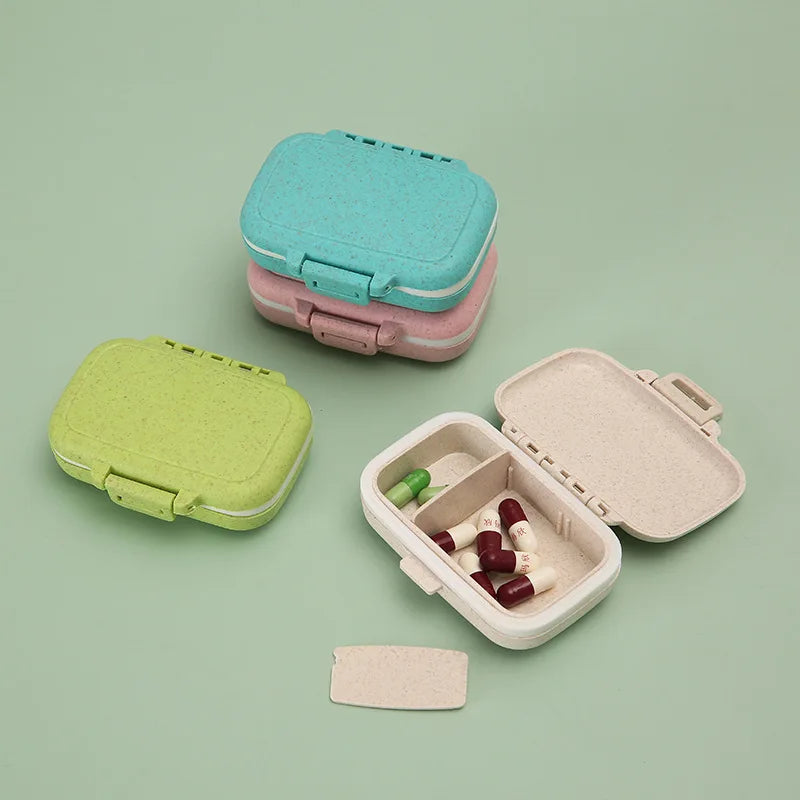 Mini Portable 3-Grids Pill Organizer Box