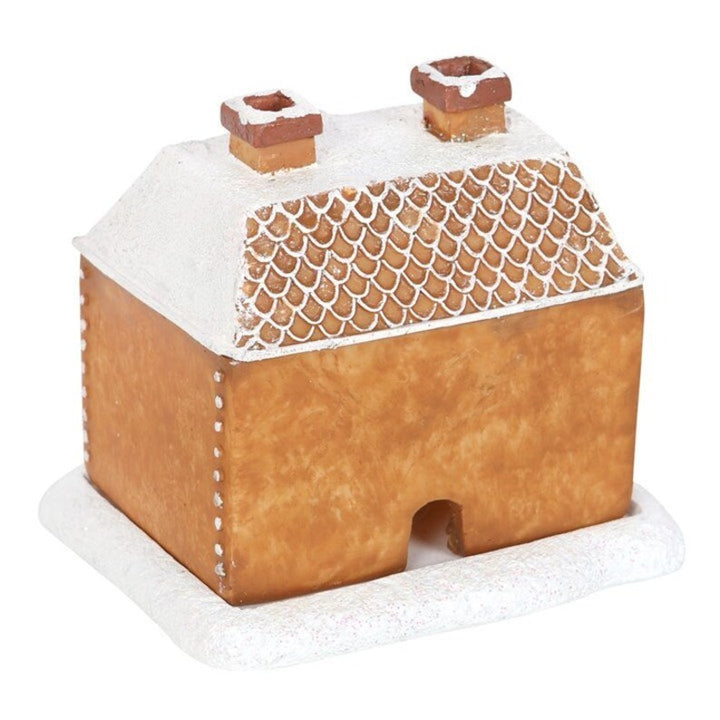 Christmas Snow Top Resin Ginger Cake Cottage Incense Burner