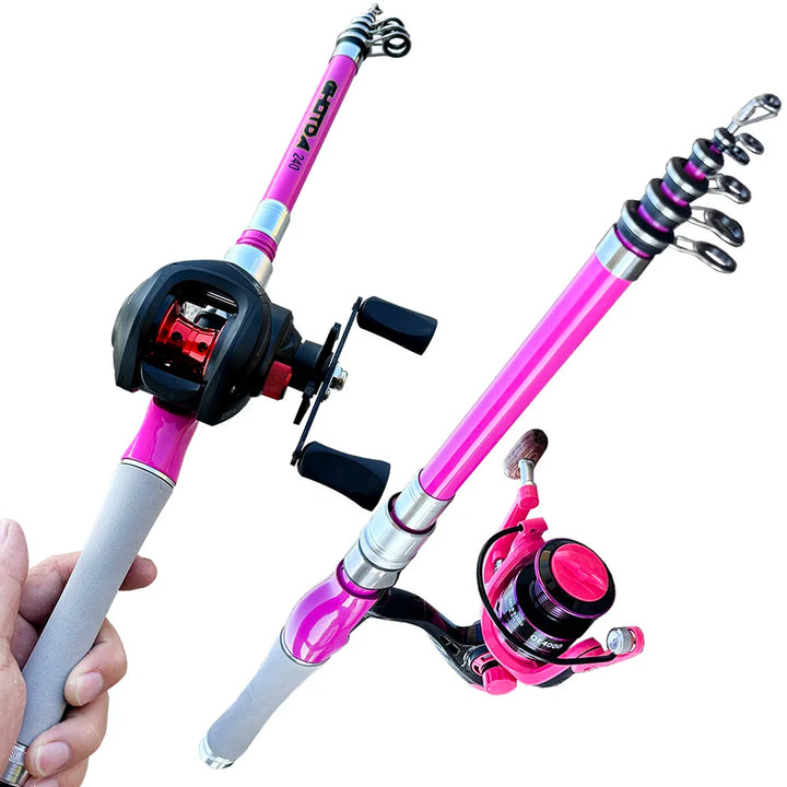 Telescopic Fishing Rod and Reel Combo