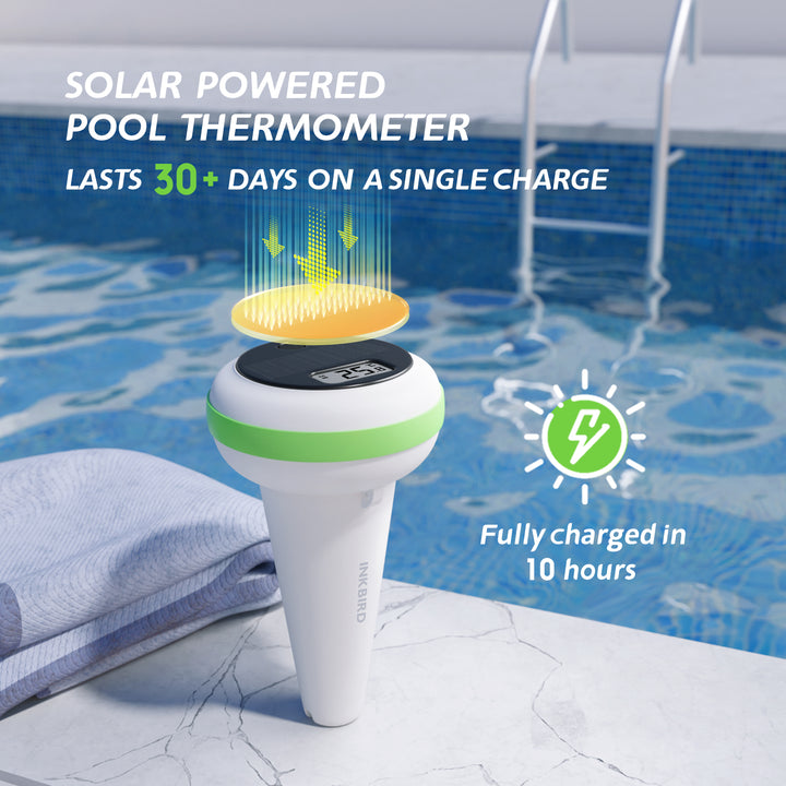 Solar Wireless 300m Range Floating Pool Thermometer Set