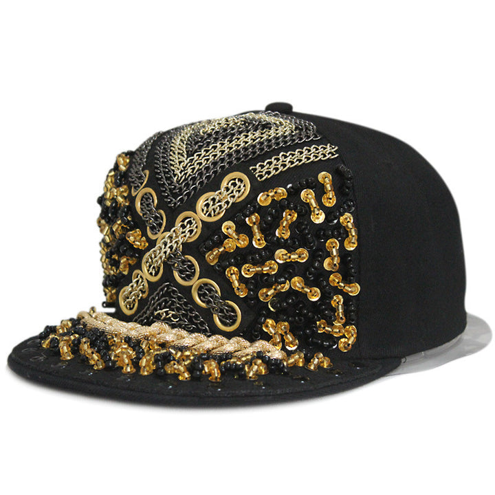 European And American Harajuku Style Hat Nail Cross Skull Rivet