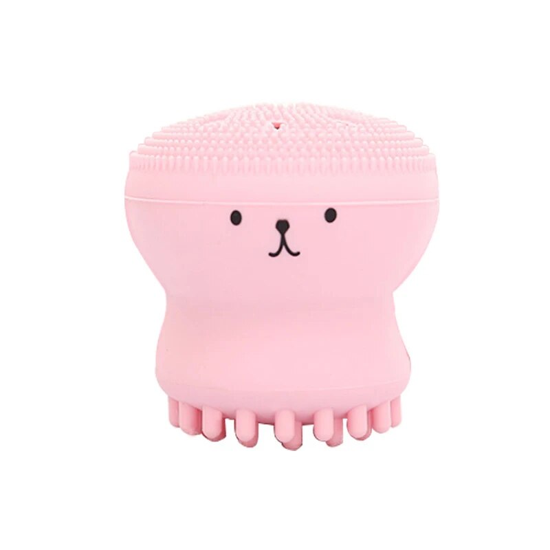 Silicone Octopus Face Cleansing Brush for Exfoliating and Pore Cleaning