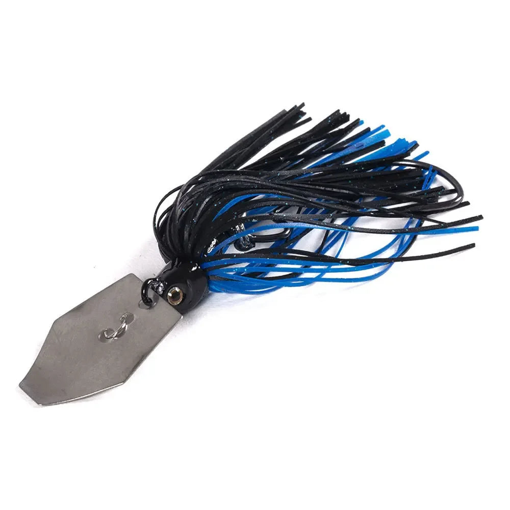 100mm 11g Metal Blade Fishing Lure with Rubber Skirt