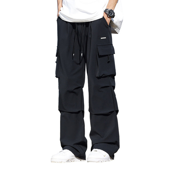 Pu Shuai Loose Straight-leg Wide-leg Pants