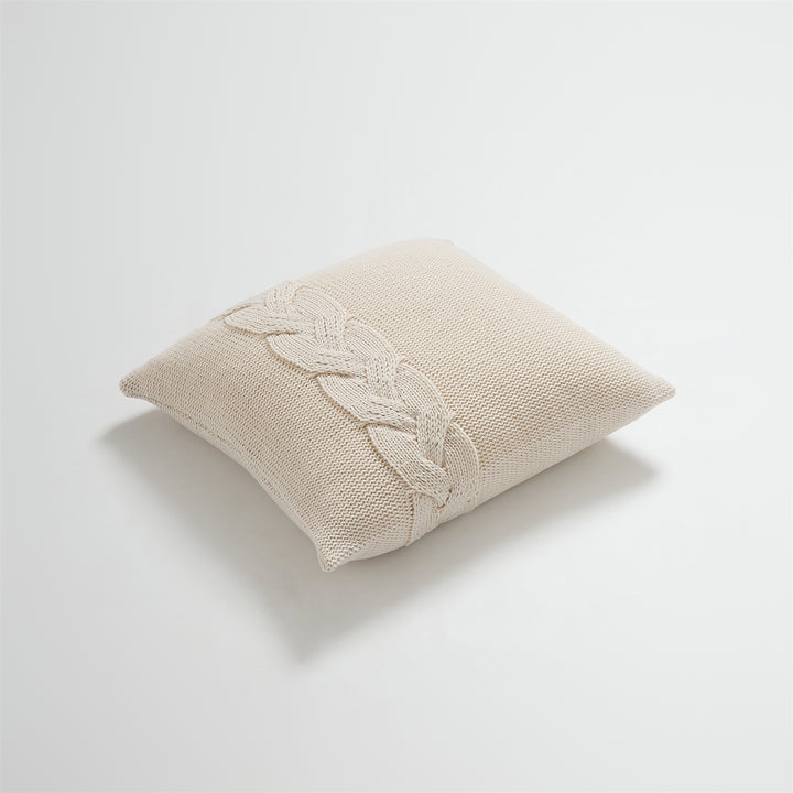 Nordic Twist Design Knitted Pillow Case