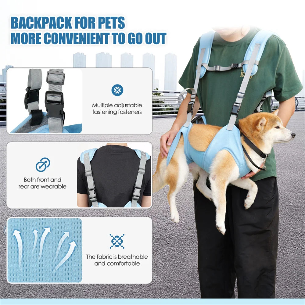 Adjustable Breathable French Bulldog Pet Carrier Backpack