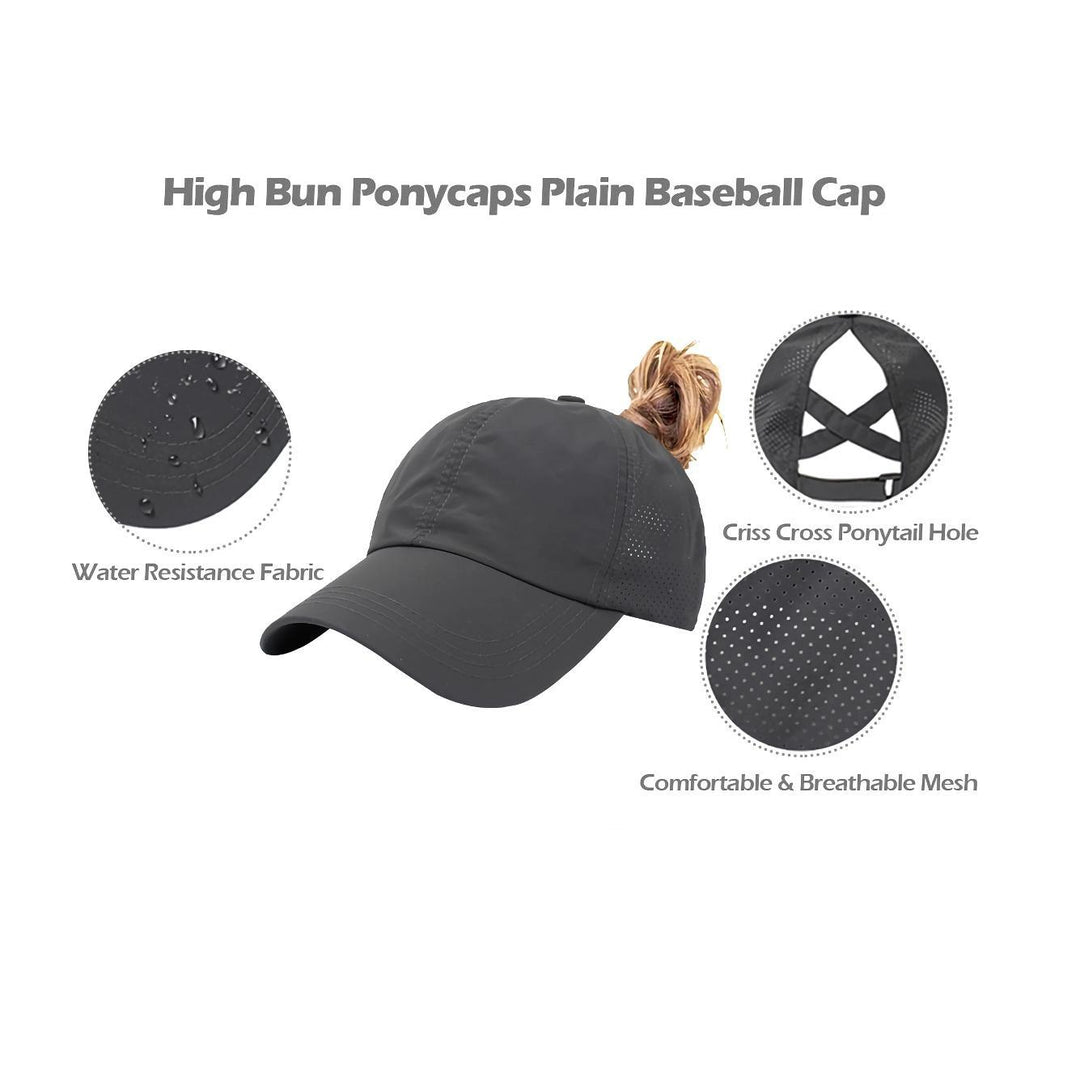 Summer Mesh Ponytail Baseball Sports Cap for Women