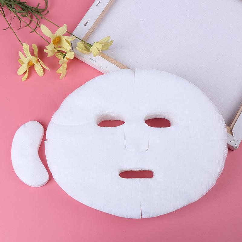 100pcs White DIY Soft Breathable Cotton Facial Mask Sheets