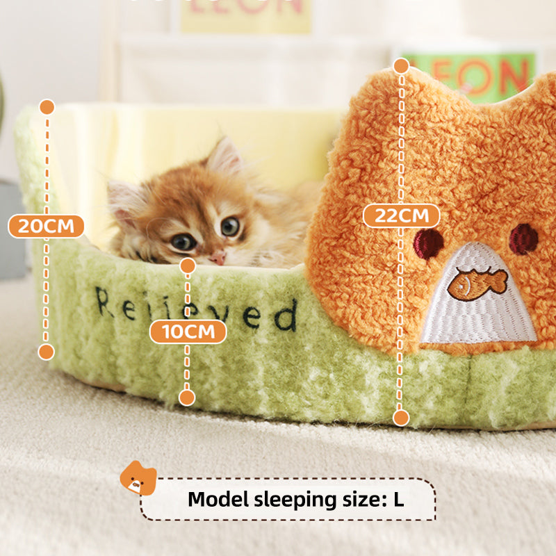 Cozy Pet Bed for Cats and Small Dogs