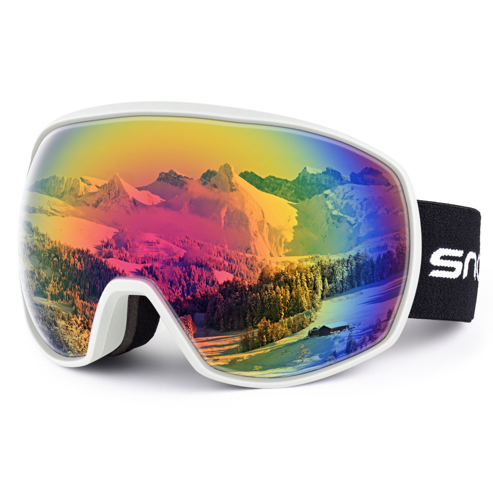 New double-layer anti-fog ski goggles, mountaineering ski goggles, men's and women's snow glasses card myopia