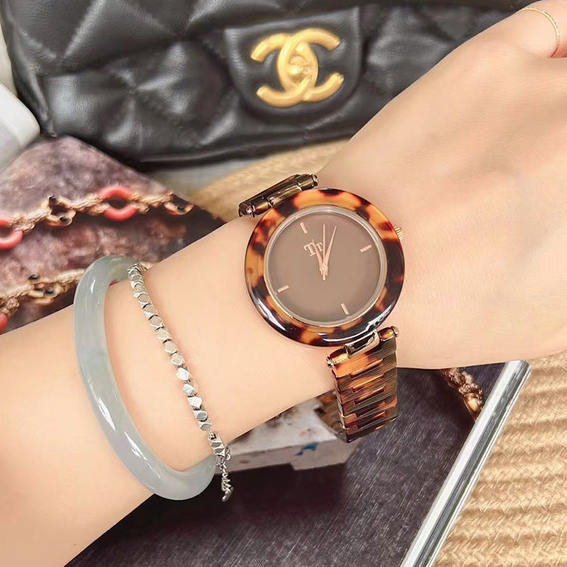 Hawksbill Amber Retro Fashion Saving High Sense Women's Watch