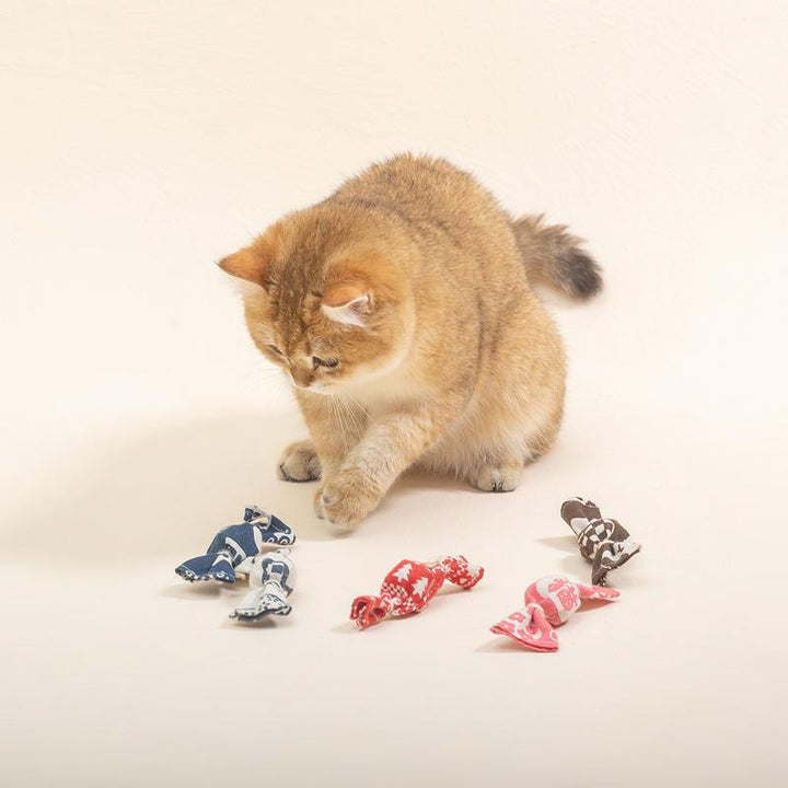 Interactive Cat Chew Toy with Bells & Catnip