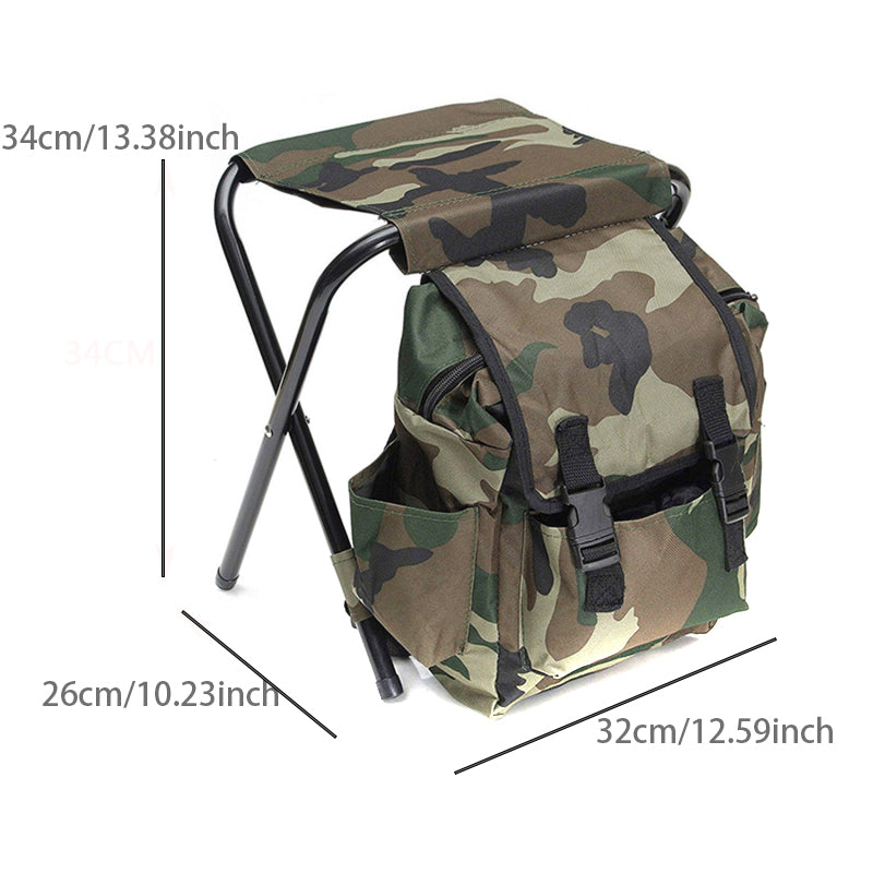 Portable Folding Camping Fishing Chair with Backpack