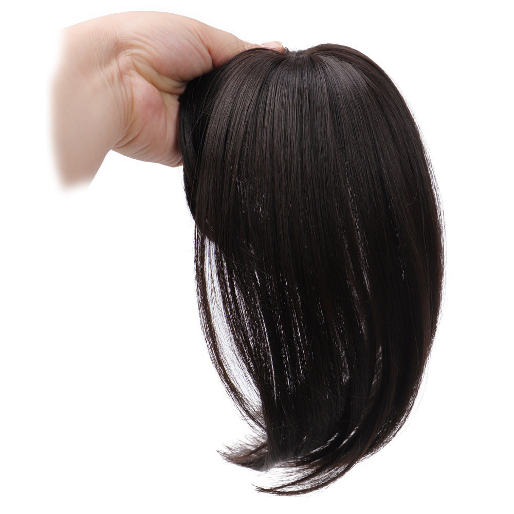 3d Bangs Straight Replacement Hair Covering Hairline Wig Set High-temperature Fiber