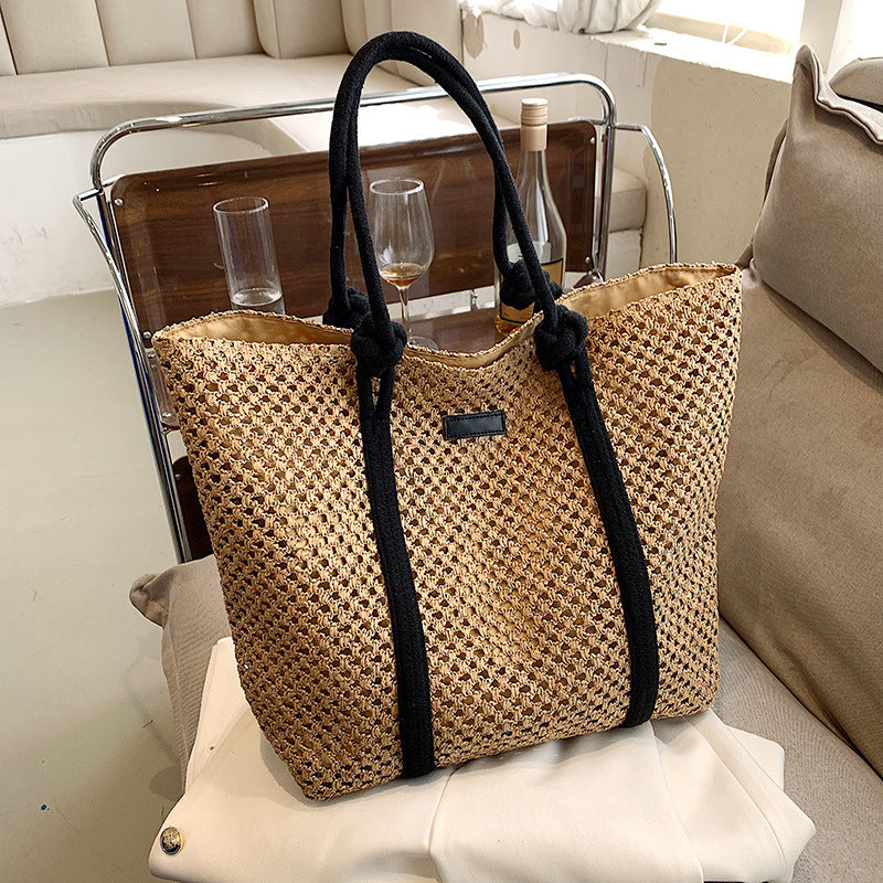 Casual Large Capacity Straw Beach Tote