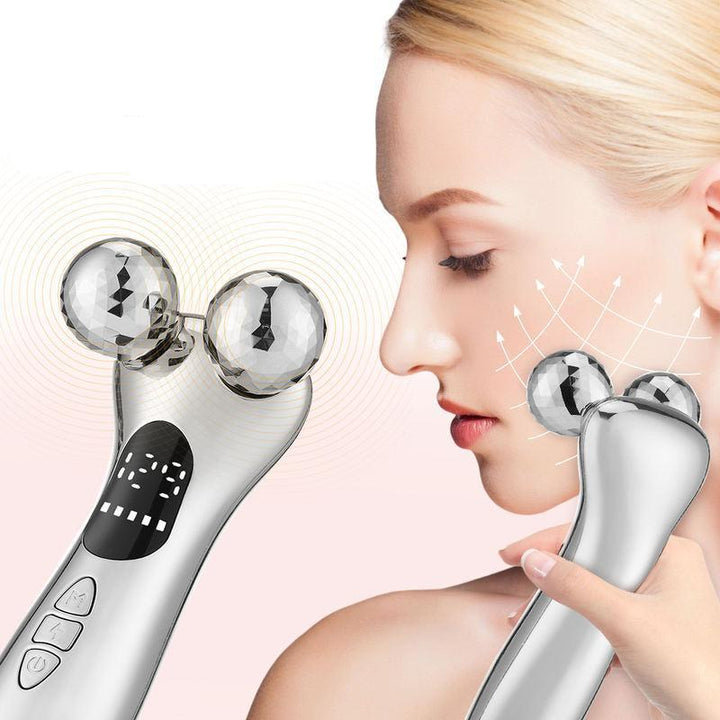 4D Roller Electric Micro-current Facial Lifting Massager