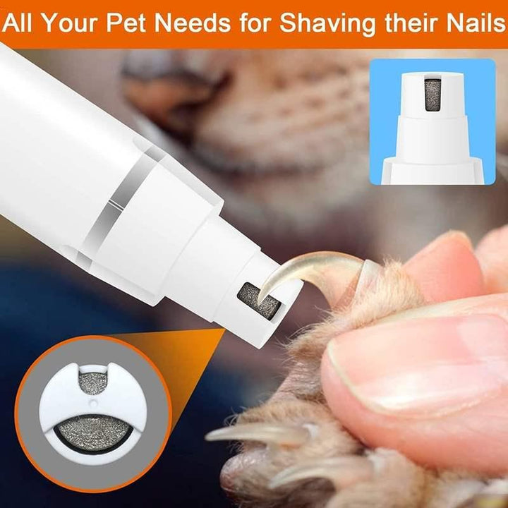 Professional Dog Clippers Grooming Kit - Low Noise Cordless Paw Trimmer & Nail Grinder