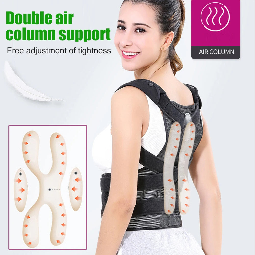 Inflatable Back Posture Corrector and Waist Support Brace