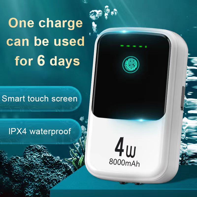 Ultra-Quiet USB Rechargeable Aquarium Oxygen Pump